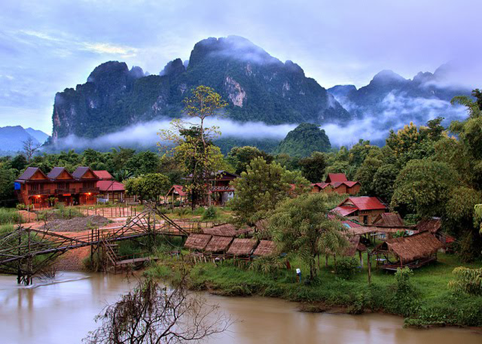 VIENTIANE TO LUANG PRBANG (VIA VANG VIENG) 6 Days 5 Nights