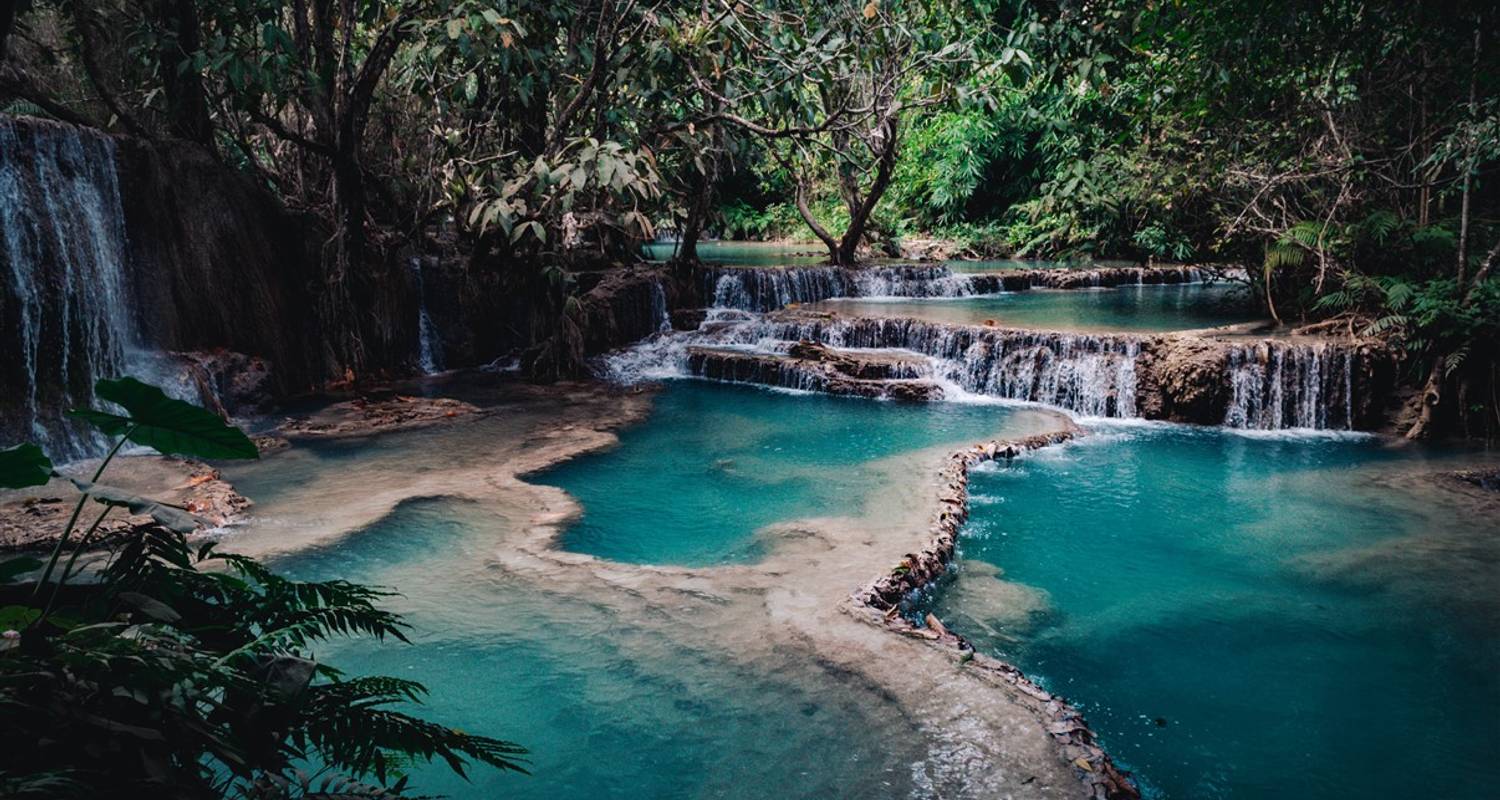 3 Days Laos - Luang Prabang - Kuang Si Waterfalls - Pak Ou Caves